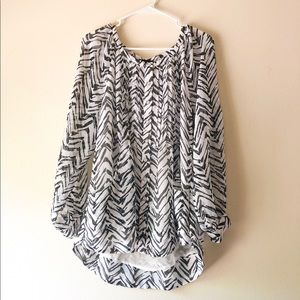 Zebra Work Blouse